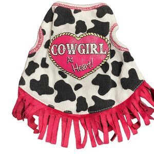 Tiny Fringed Dog Cowgirl Dress Toy Breed